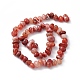 Brins de perles de pépites d'agate rouge teintes naturelles G-J337-03A-3