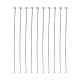 Jewelry Tools and Equipment Decorative Stainless Steel Flat Head Pins X-STAS-E023-0.6x30mm