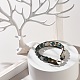 Natural Tree Agate Beaded Bracelet BJEW-JB07146-03-2