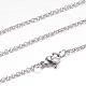 304 Stainless Steel Rolo Chain Necklaces STAS-G083-55P-1