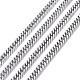 304 Stainless Steel Diamond Cut Chunky Curb Chains CHS-F013-02P-1