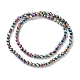 Electroplate Glass Beads Strands EGLA-K015-10E-2