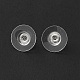 Brass Bullet Clutch Earring Backs X-KK-EC129-NF-2