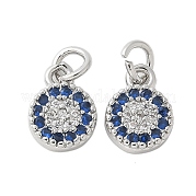 Латунные микро проложить кубического циркония подвески KK-U056-39P