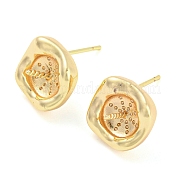 Brass Stud Earring Finding KK-L208-49G