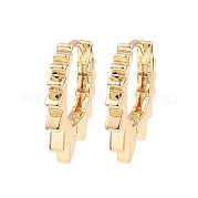 Латунные серьги обруча EJEW-I289-28B-KCG