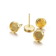 Фурнитура для сережек-гвоздиков из нержавеющей стали 304 STAS-P210-46G-04