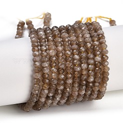 Chapelets de perles de jade blanche naturelle&nbsp;G-Z069-01C