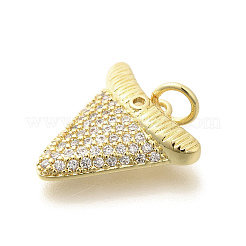 Messing micro pave klare zirkonia anhänger&nbsp;KK-L225-010G