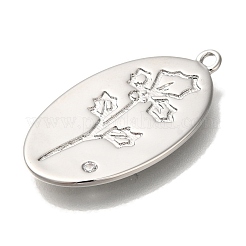 Ottone micro spianare pendenti zirconi&nbsp;KK-U038-05P-04