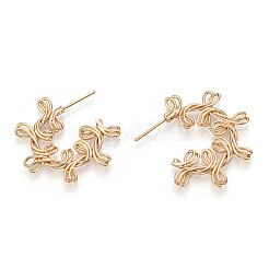 Orecchino in ottone per le donne&nbsp;EJEW-P268-01G