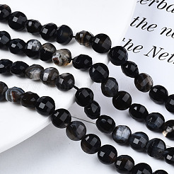 Chapelets de perles d'agate naturelle&nbsp;G-N326-100A-12