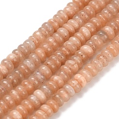 Natürliche sunstone Perlen Stränge&nbsp;G-Z110-B33-2x4mm