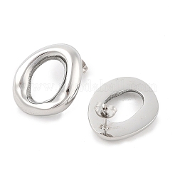 Pendientes ovalados de acero inoxidable 304&nbsp;EJEW-M073-06P