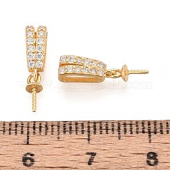 925 Sterling Silber Micro pave Zirkonia Anhänger Kautionen&nbsp;STER-N016-92G