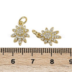 Pendentifs avec zircon cubiques à micro-pavés en laiton&nbsp;KK-I358-043G