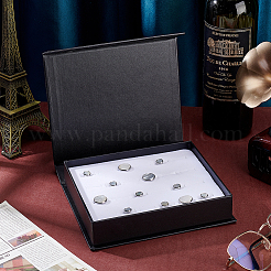 Geschenk-Aufbewahrungsboxen aus Papierkarton mit Manschettenknöpfen&nbsp;CON-WH0112-029