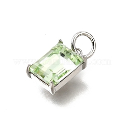 Charms de vidrio de latón&nbsp;KK-V011-36P-A