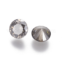 Galvanisierte Cabochons mit spitzem Rücken aus Zirkonia&nbsp;ZIRC-I024-6mm-01