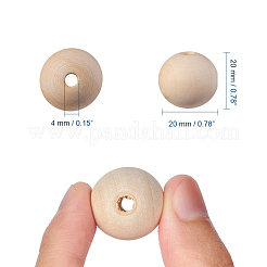 Unfertige Holzperlen&nbsp;X-WOOD-S651-20mm-LF