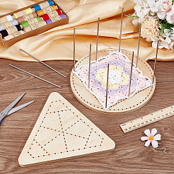 Base de cesta de crochet de madera&nbsp;DIY-PH0030-51