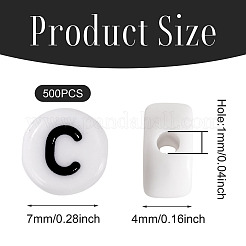 500pcs Acrylperlen&nbsp;SACR-TA0001-55C