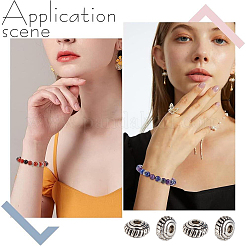 400 pz perline distanziatrici in lega stile tibetano&nbsp;TIBEB-HY0001-20