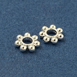 Perline distanziatrici in lega di zinco per placcatura a cremagliera&nbsp;FIND-T071-04S-B