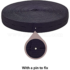 Flache elastische Polyesterschnur und Harzknöpfe&nbsp;OCOR-BC0012-17-15mm
