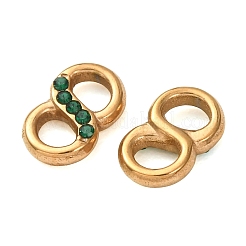 Dijes conectores de acero inoxidable 304 y rhinestone&nbsp;SA-CBA8C38-06G