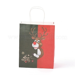Sacs en papier kraft à thème de noël&nbsp;ABAG-H104-D06