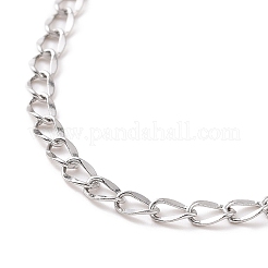 Bracciale a catena in acciaio inossidabile 304 anti-ossidazione per uomo e donna&nbsp;BJEW-E031-15P-01