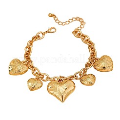 Bracciali con ciondolo a forma di cuore in lega rosa&nbsp;FS-WGB88A7-01