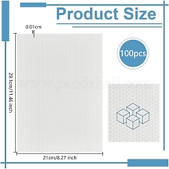 50 Stück Rechteck mit Dreiecksmusterpapier&nbsp;DIY-WH0349-533