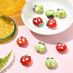5 pièces de perles en porcelaine faites à la main&nbsp;PORC-YW0001-68A