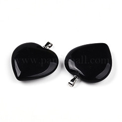 Natürlichen Obsidian Anhänger&nbsp;G-S364-006F