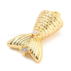 Pendentifs en laiton zircon cubique transparent&nbsp;LS-KK-U015-08G