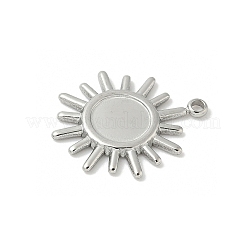 Cabochon-Fassungen für Anhänger aus Edelstahl 304&nbsp;LS-STAS-L293-07P