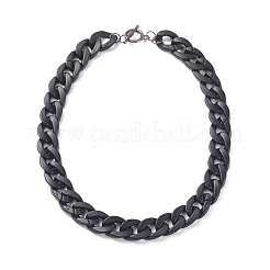 Collar de cadena de plástico y acrílico ccb y aretes colgantes&nbsp;SJEW-JS01233-01