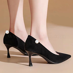 16 Stück Schuhdekoration aus Kunststoff mit Kunstperlen.&nbsp;AJEW-PH0004-47