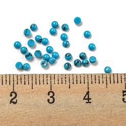 Gefärbte handgemachte synthetische Türkis-Cabochons&nbsp;G-B070-19A