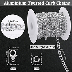 DIY-Kit zur Herstellung von Armbändern und Halsketten aus Aluminium-Panzerketten&nbsp;DIY-SP0001-13A-S