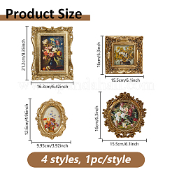 4 supporto per cornice per foto in resina in 4 stili&nbsp;DJEW-DC0001-19