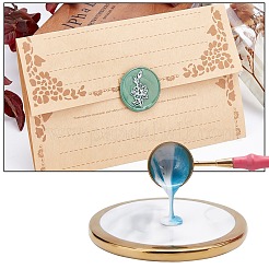 Bâtons de cire en laiton fonte cuillère&nbsp;AJEW-WH0168-53B