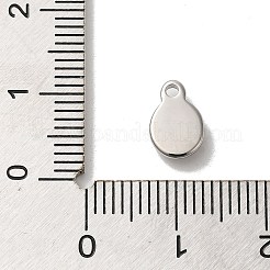 304 Edelstahl-Glasanhänger&nbsp;STAS-B074-02P-04