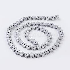 Perlas de hematita sintéticas no magnéticas galvanizadas al vacío con revestimiento de PVD&nbsp;G-F534-H04
