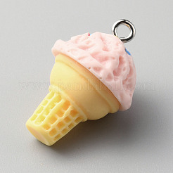 Pendenti imitazione cibo in resina opaca&nbsp;RESI-WH0035-44E
