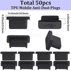 50 Stück TPU-Staubschutzstöpsel für Handys&nbsp;FIND-SC0022-46B