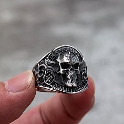 Retro-Fingerringe aus Edelstahl 304 für Herren&nbsp;WG16CDF-01