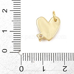 Breloques en laiton zircon cubique transparent&nbsp;KK-CBAEC22-04G-B